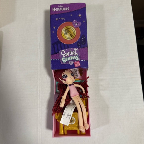 Disney's Sweet Seams Hercules Megara Meg Mini Rag Doll Moose Toys 2022 New Open - Picture 2 of 3